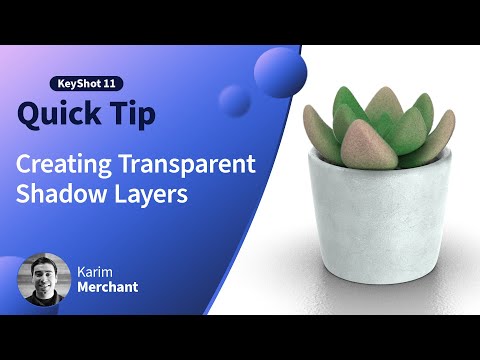 KeyShot Quick Tip - Creating Transparent Shadow Layers