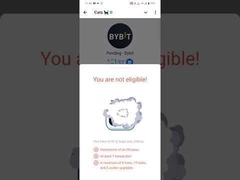 Cats AIRDROPS ME WALLET KESE CONNECT KARNA HE | Bybit wallet Connect kre🤑 | Cats #cryptocurrency