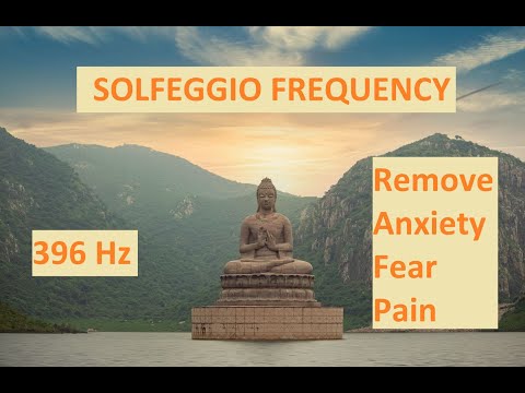 Solfeggio Frequency 396 Hz unlocking positive energy blocked by anxiety and stress.