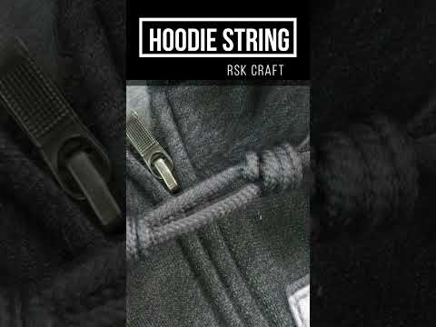 How To Tie Hoodie Strings| Unique Hoodie String Knots |Try Knots for Stylish Hoodie Strings #Shorts