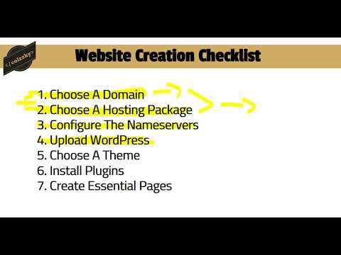 Free Online WordPress training Philippines - Part 2 | Checlist on Website Creation