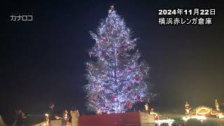 横浜赤レンガ倉庫でクリスマスマーケット始まる　１０メートルのツリーも／神奈川新聞（カナロコ）