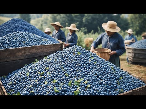 How Millions of Blueberries Are Harvested in America: Fascinating Process of Blueberry Harvesting