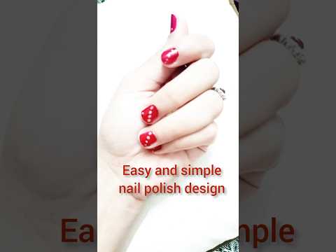 easy nail art for short and long nails #simple #easy nail art #nailart #beauty  #YouTube shorts