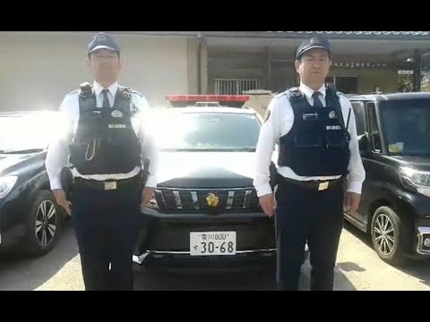 珠洲市宝立町柏原付近における特別自動車警ら部隊（香川県警察）のパトロール状況