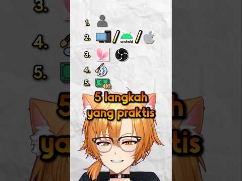 tutorial praktis cara jadi vtuber.. #shorts