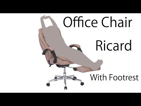 250662071400 Office Chair Ricard with Footrest