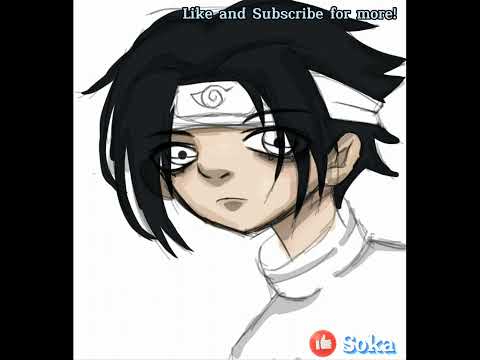 Naruto Sasuke Uchiha Speedpaint (Ibis Paint X)