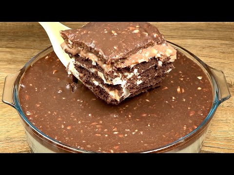 It's so delicious that I make it every day! No bake chocolate cake!