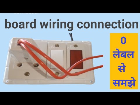 bord ka wiring#indicator  ke sath 1 switch and 1 Socket ke sath #waring#contentcreator