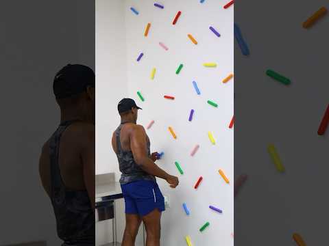 How I made a sprinkle wall #shorts