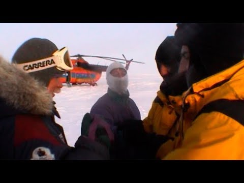 Farewell of the expeditionaries - Geographic North Pole 2002 expedition