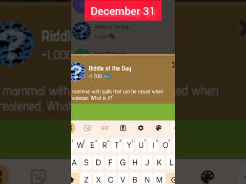 Zoo Riddle 31st December 2024 #zoorebus of the day December 31st #dailycombo
