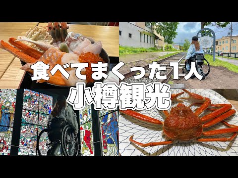 【車椅子1人旅】海鮮食べまくった小樽観光！#vlog