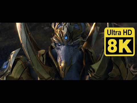 Starcraft II Legacy of the void opening cinematic 8K (Upscale with Machine Learning AI)