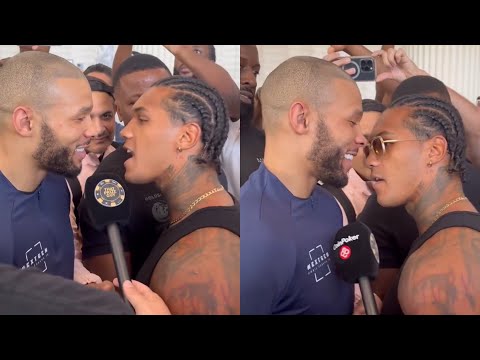 ANGRY Conor Benn SHOVES Chris Eubank Jr ahead of his Fight