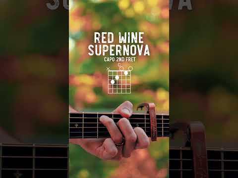 Red Wine Supernova Chappell Roan Guitar Tutorial // Red Wine Supernova Guitar Lesson