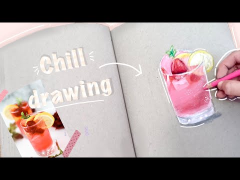 Draw with me. 🥰🥤