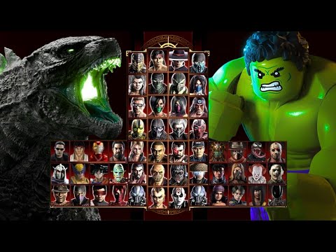 Mortal Kombat 9 - GODZILLA & HULK - Expert Tag Ladder - Gameplay @(1080p) - 60ᶠᵖˢ ✔