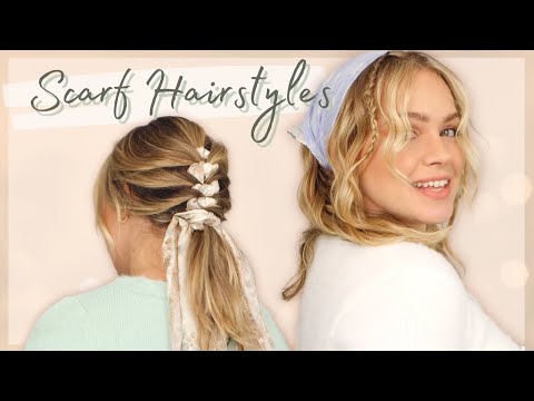 6 Hairstyles with Scarves 90's, Cottage Core, and More! - KayleyMelissa