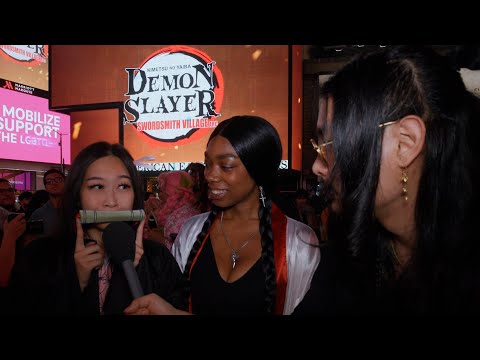 Demon Slayer: Kimetsu no Yaiba Times Square Takeover Highlight Reel