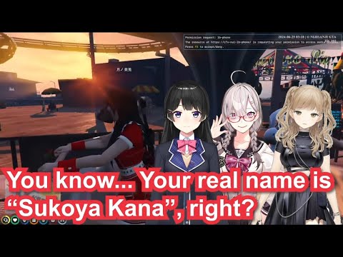 Tsukino Mito enjoys the cabaret pack【Eng Sub SKB Sukoya Kana Sister Claire Yuri NijiGTA Nijisanji】