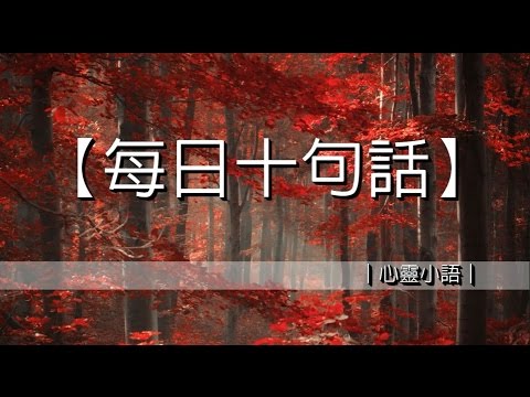 十句值得思考的話｜心靈小語｜