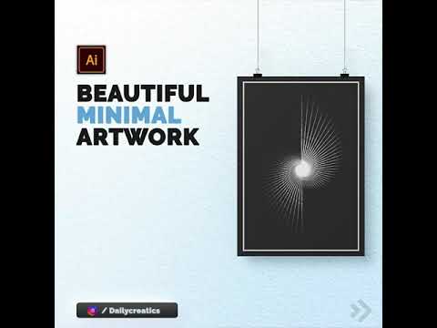 beautiful MINIMAL artwork by dailycreatics #shorts