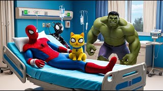 Oh No! Spiderman is Injured and in the Hospital | Marvel's Spidey and his Amazing Friends Animation