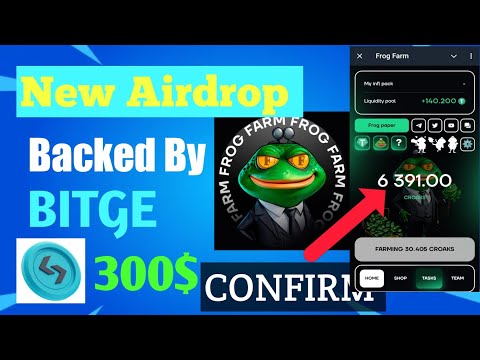 New crypto Airdrop l frog farm bot l new crypto mining app