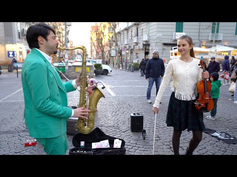 Ob-La-Di, Ob-La-Da 🎷🎻 Sax & Violin | Karolina Protsenko e Daniele Vitale