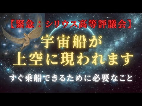 【緊急・重要】あなたの元に来る宇宙船へ乗船できるために必要なこと。【シリウス高等評議会より】＃ライトワーカー ＃スターシード＃スピリチュアル  #アセンション  #宇宙 #覚醒 #5次元 #次元上昇