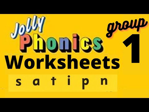 JOLLY PHONICS PHASE 1 | Group 1 | worksheet LKG, UKG, toddlers, preschool practice workbook.