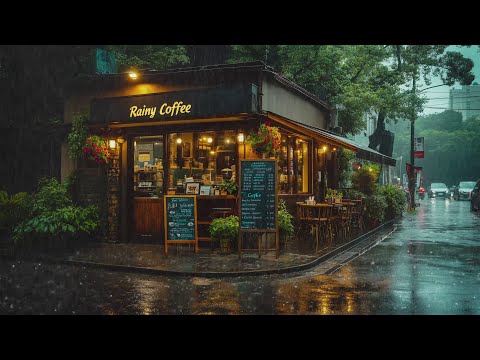 Rainy Café Ambiance 🌧️ Perfect Rain Sounds To Focus, Study, Or Enjoy Quiet Moments 🎧 Rain Sounds 🌧️