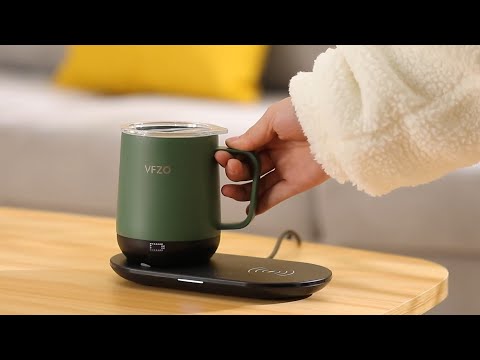 😱 Wow Temperature Control Smart Mug, Self Heating Coffee Mug LED Display #smartmug #smartgadgets