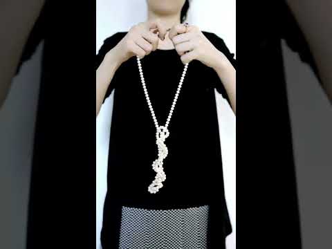 How to wear long pearl necklace? Part 1 - Rimmoto Jewelry