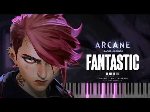 Fantastic from Arcane Season 2 (Piano tutorial and Karaoke)