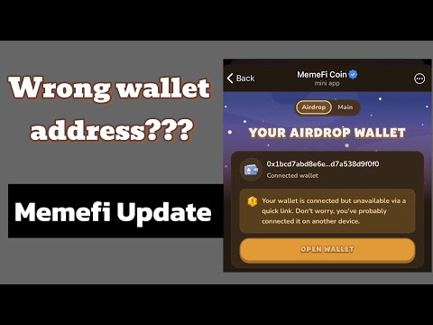 Memefi Update: Different connected wallet address? do this now!