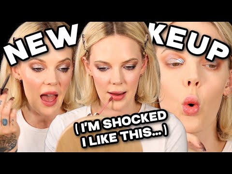 TRYING NEW MAKEUP!!! Full face of newly released makeup and makeup I've never tried before!