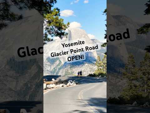 Yosemite’s Glacier Point road is OPEN! #yosemite #california #nationalpark #travel #hiking #ytshorts