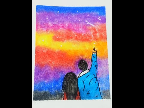 Easy soft pastel colors drawing #shorts #youtubeshorts #ytshorts #artvideo #shortsfeed #shortsbeta