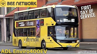 🐝 Bee Network’s New ADL Enviro400EV ⚡ First Day of Service!