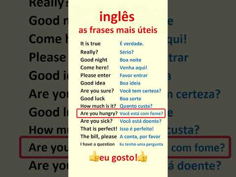 Inglês. Aprenda frases mais úteis em inglês para principiantes!