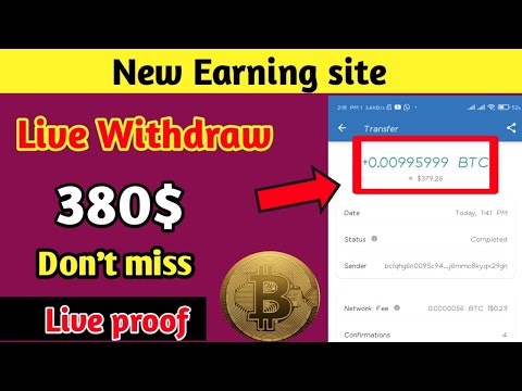 🔴Live proof | 380$ Instant withdraw | New btc earning website | Make money online | Crypto Airdrop