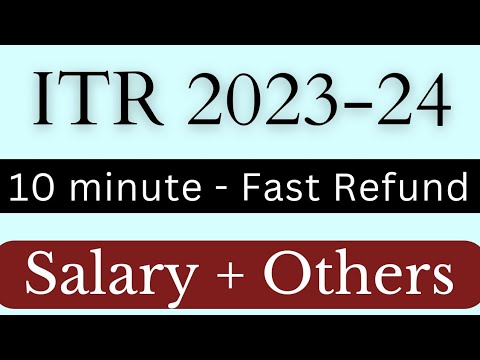 ITR filing online 2023-24 for Salaried person,ITR 1 online kaise bhare | How to file ITR FY 2022-23