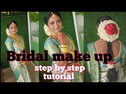 Hindu Bridal make up step by step in Malayalam/Bridal booking enquiry :9633570218/#renuhoneyrose