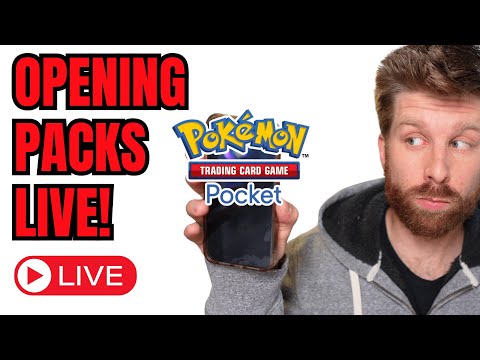 Playing Pokemon TCG Pocket - Opening Packs LIVE