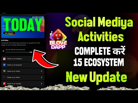 Blove Dapp Social Media Activities New Update | Blove Dapp Ecosystem | Blove Dapp Airdrop Update