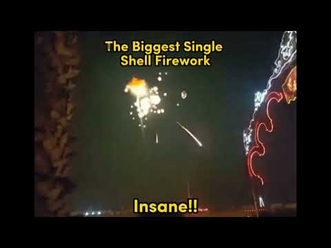 The Biggest Single Shell Firework