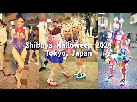 渋谷 ハロウィン / Halloween Night walk in Shibuya, Tokyo, Japan  (October 31, 2024)